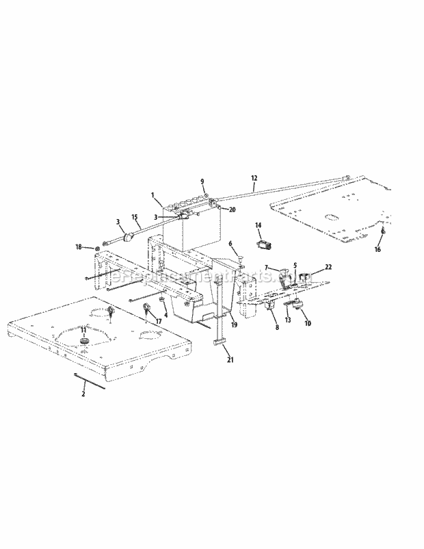 Electrical Diagram and Parts List for S7237-KW 53AP8DU8750 Cub Cadet Sprayer